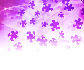 Pink Abstract Puzzle Background