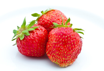 Ripe strawberries