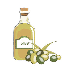vecteur, huile d'olive