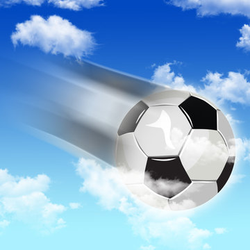 Football in sky