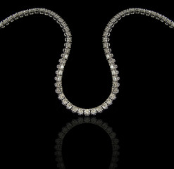 Diamonds Bracelet on black