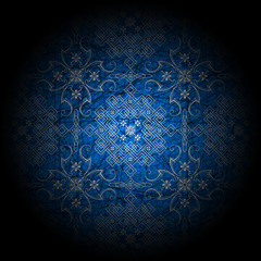 Luxury Light Blue Floral
