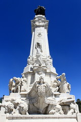 Fototapeta na wymiar Praca Marques de Pombal in Lisbon, Portugal