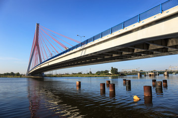 Hanging bridge in Gdansk, Poland