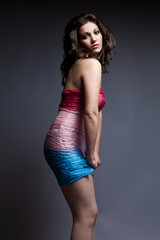 Fototapeta premium Portrait of young dancing girl