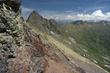 view of pinnacles in Aragon Pyrenees