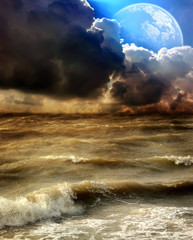Obrazy  Burza na morzu