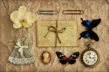 nostalgic scrapbooking grungy background dark designed