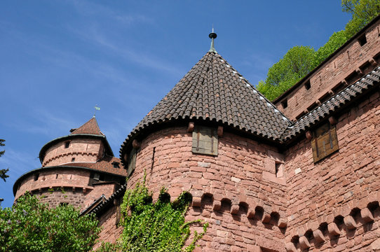 the chateau du Haut Koenigsbourg in Alsace
