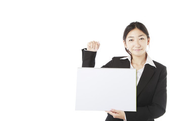 スケッチブックを持つOL