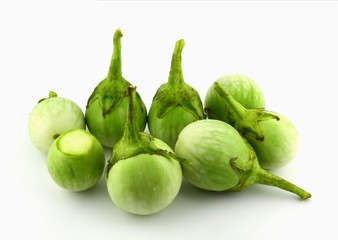 fresh green eggplant
