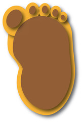 Bigfoot footprints.