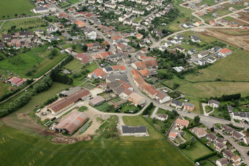 Volstroff, la Moselle vue du ciel (57)