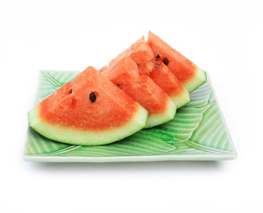 watermelon on plate