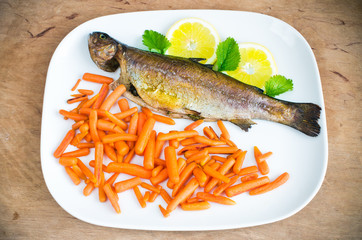 Baked trout