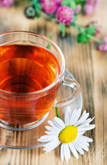 Herbal tea with chamomile