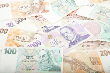 Fototapeta premium Czech paper money