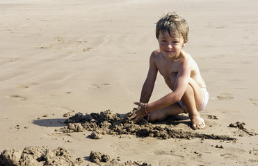 child on the beach