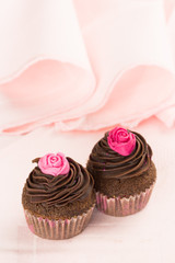 Cupcake romantici al cioccolato