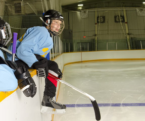 Fototapeta premium Hockey Player Ready to Play