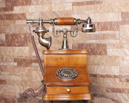 old phone wood