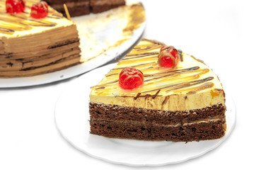 Cake isolated on white background