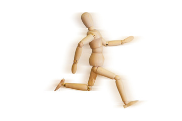 Wooden model run fast