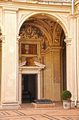 Fototapeta na wymiar Renesansowy Pałac w Viso del Marques Ciudad Real