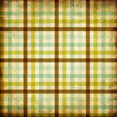 textile plaid background in green, blue, brown