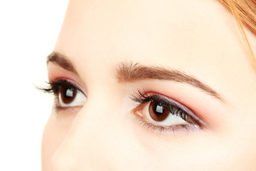 Fototapeta premium female eyes with beautiful make-up