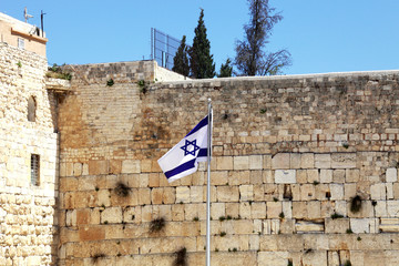 The Western Wall in Jerusalem, Israel