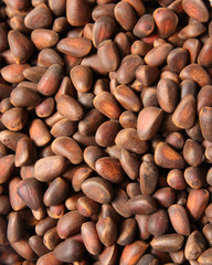 pine nuts in the background