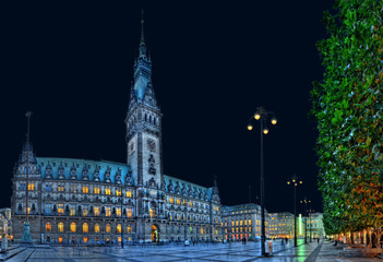 Fototapeta premium Hamburger Rathaus XXL