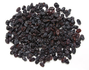 Composition from dried fruits on a light background