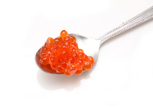 caviar in spoon