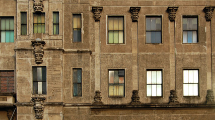 Building Detail of Walls and Windows