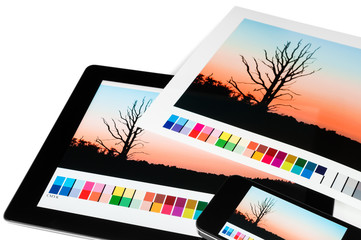 Color checking mobile devices
