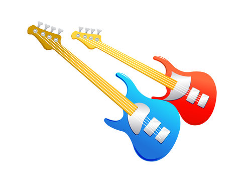 vector icon electronic guitar