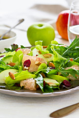 Apple,Grapefruit and Cranberry salad
