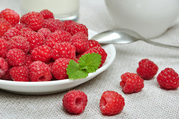 fresh raspberries