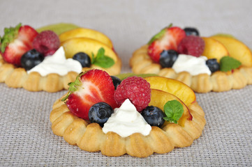 tarts with berries