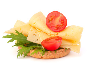 open healthy sandwich