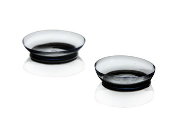 contact lens isolated on white