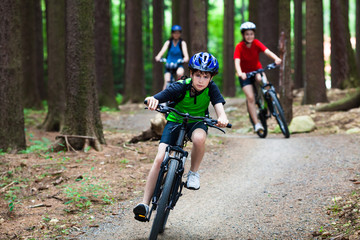 Family biking
