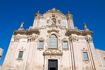 Fototapeta na wymiar Franciszek z Asyżu Kościół. Matera. Basilicata. Włochy.