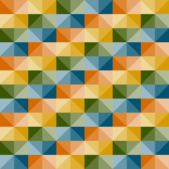 vector seamless geometric pattern with 3d illusion