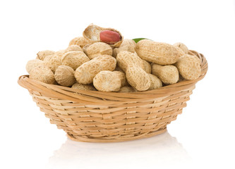peanuts isolated on white