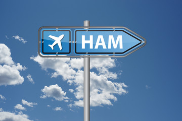 Obraz premium Hamburg (HAM) international Airport