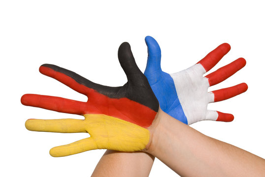 Handschlag zwischen Deutschland und Frankreich