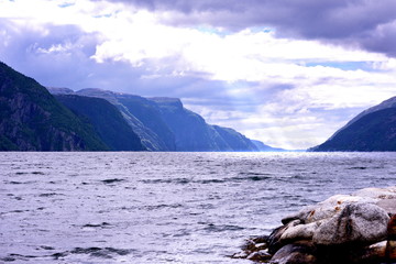Fjord in Skandinavien